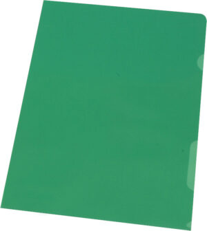 Chemises lisses A4 PE 150my 100pcs. vert