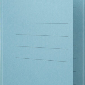 Dossiers-chemises A4 av.rab.(min50)bleu