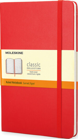 Livre note Colour A5 lig.rouge