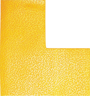 Marquage au sol forme L jaune