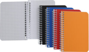 Cahier spirale A7 quad.4mm.assort.