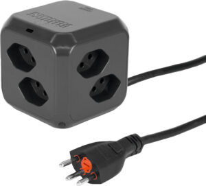 Prise mulit.CUBE av.USB C anth