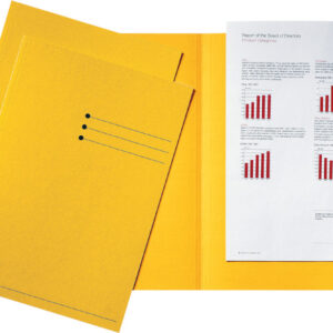Dossiers vertic.A4 180g 32x23/24.5 jaune