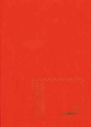 Livre timbre 17,5x24cm rouge