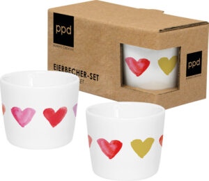 Set-coquetiers Aquarell Hearts