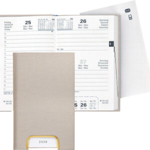 Agenda Disponent 1j/1p beige