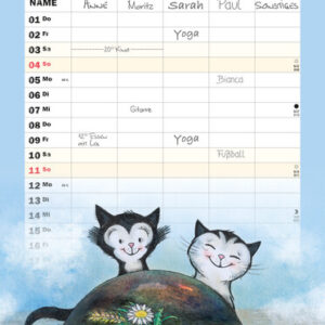 Familienplaner Katzenliebhaber