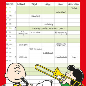 Familienplaner Peanuts 21x45