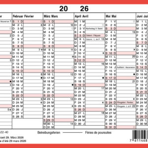Wandkalender 6M/1S A6 quer