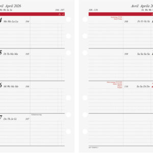 Agenda hebdomad.Timing 2 1S/2P