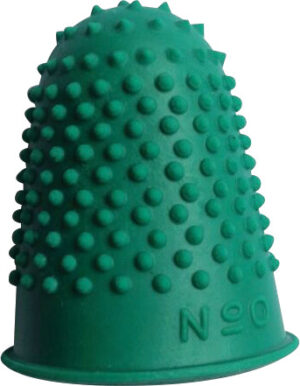 Doigts en caoutchouc no.0 16mm vert