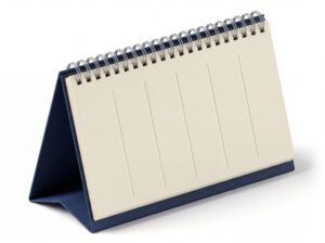 Calendrier oblong / socle / calendrier semainier / calendrier de bureau